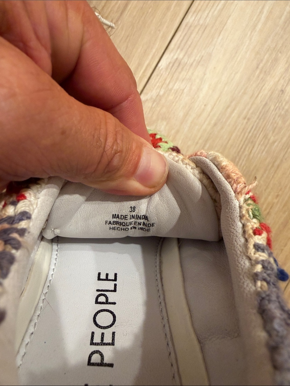 Free People Multicolor Crochet Knit Sneakers - Picture 3 of 8